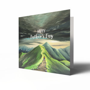 King Of The Mountain - Father's Day Greetings Card