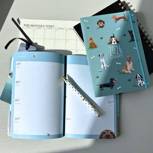 2026 A5 Diary Dog Pattern