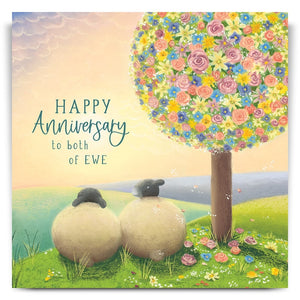 Falling for Ewe - Happy Anniversary Greetings Card