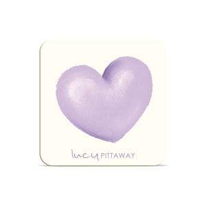Lilac Heart Coaster