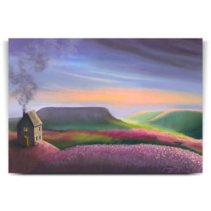 Cycling Home for the Sunset - Original Artwork