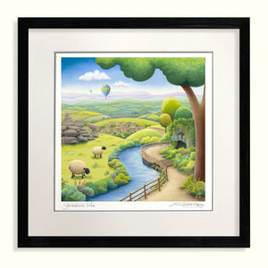 Yorkshire Life 18" Framed in Black