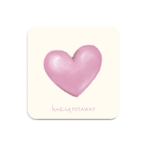 Pink Heart Coaster