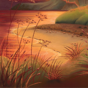 Sunset at Bamburgh - Original Artwork