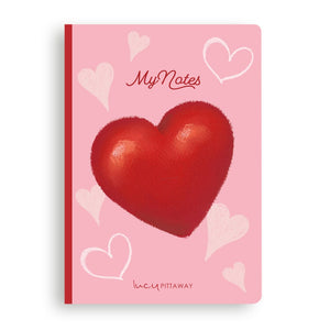 Pink & Red Hearts - A5 Notebook
