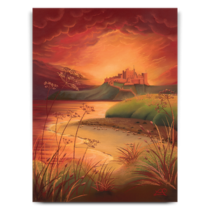 Sunset at Bamburgh - Original Artwork