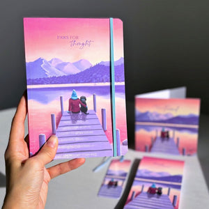 A Pawfect Place by the Water - A5 Notebook