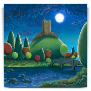 Moonlight on Richmond Castle