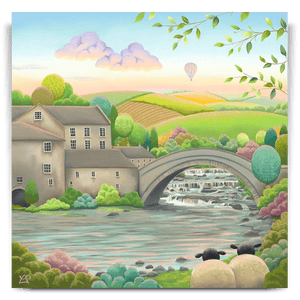 Morning Light on Aysgarth Falls - Original Artwork