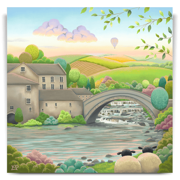 Morning Light on Aysgarth Falls - Original Artwork