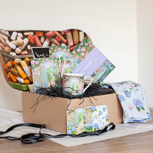Secret Garden gift set featuring stationery and homeware
