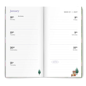 2027 Slim Diary A Beautiful Life