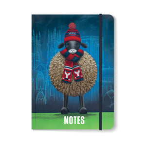 The Minstermen A5 notebook featuring Lucy's York City FC artwork