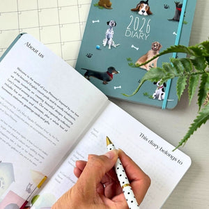 2026 A5 Diary Dog Pattern