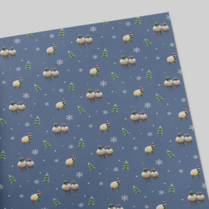 Christmas Wrapping Paper - Midnight Blue