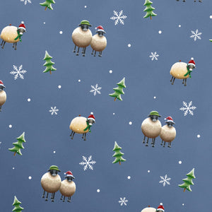 Christmas Wrapping Paper - Midnight Blue