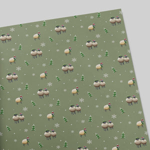 Christmas Wrapping Paper - Pine Green