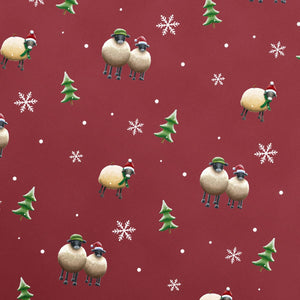 Christmas Wrapping Paper - Mulberry Red