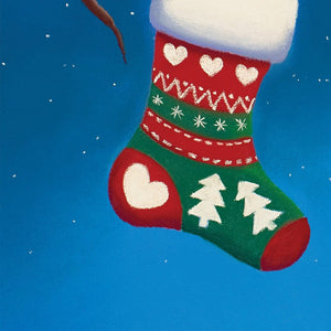 Watching out for Santa - Original Artwork