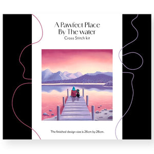 A Pawfect Place By The Water - Cross Stitch