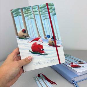 Jingle Trails and Woolly Tails - A5 Notebook