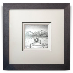 A Pawfect Place by the Water Original Artist Sketch