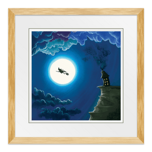 Off To Work Framed Print / 10inch x 10inch / Oak Print Only / 10inch x 10inch / Print Only