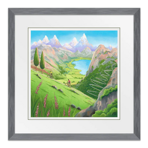 Alpine Adventures 10" Framed in Slate Grey
