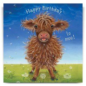Mini Moo - Happy Birthday Greetings Card