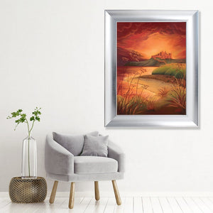Sunset at Bamburgh - Original Artwork
