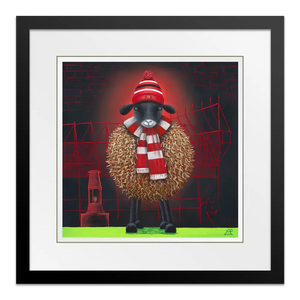 Ha'way the Lads 18" Framed in Black