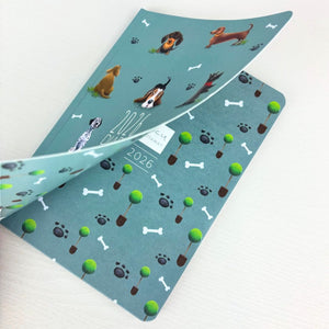 2026 A5 Diary Dog Pattern