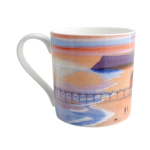 Sunrise Stroll by the Sea - Fine Bone China Mug
