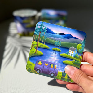 A Little Piece of Paradise Single Coaster