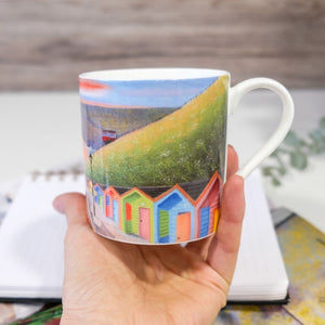 Sunrise Stroll by the Sea - Fine Bone China Mug