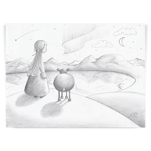 Wish Upon a Star Original Sketch Drawing