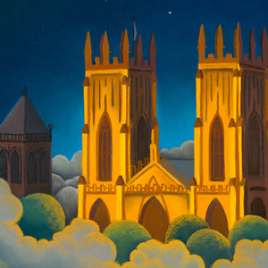 Night Lights on York Minster - Original Artwork