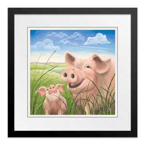 Happy Times 18" Framed in Black