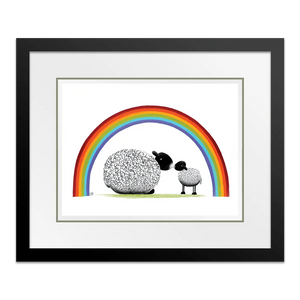 A Mothers Love - 24" x 18" Framed in Black