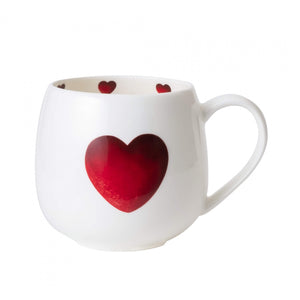 Black and White Sheep With Hearts - Hug-a-Mug