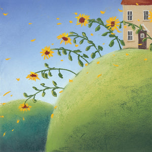 Weathered Sunflowers - Original Artwork