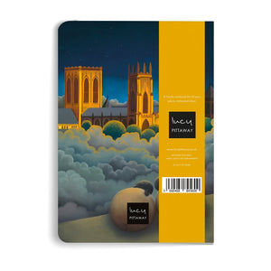Night Lights on York Minster - A5 Notebook