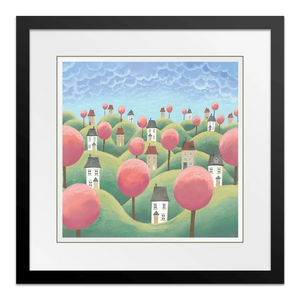 Blossom Hills 15" Framed in Black
