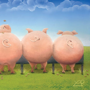 Greedy Pig - Original Artwork