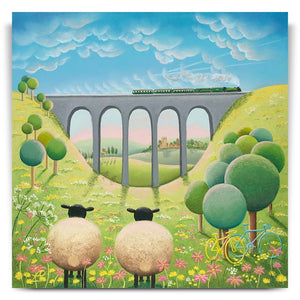 Racing Through the Valley - Original Artwork